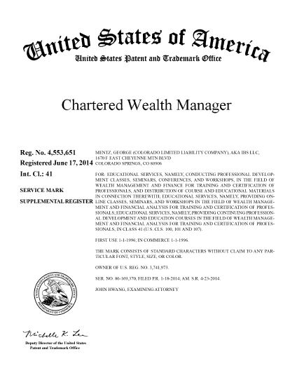 Chartered Wealth Manager