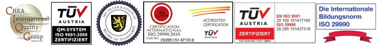 TUV ISO CHEA Accredited